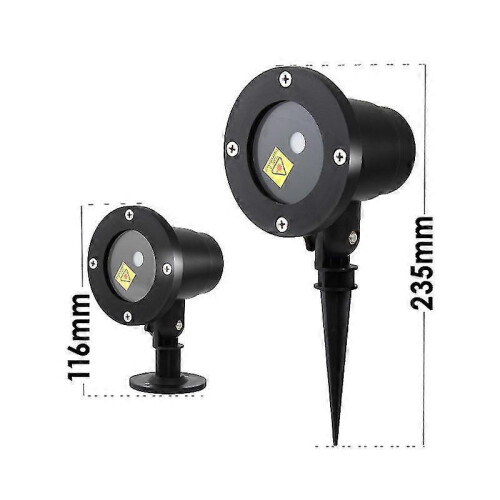 (EU Plug) Outdoor Waterproof Laser Light Starry Sky Remote Control Christmas Light