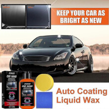 Car Coating Liquid Wax Set - Water Repellent, Anti-scratch Glaze & Crystal Wax (Ouhoe)