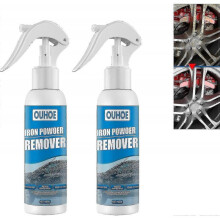 Hokilaw Car Rust Remover Spray, Ouhoe Iron Powder Remover, Rust Remover for Automobile Wheels, Car Rust Removal Spray, 100ml/30ml-2pcs 100ml 30ml