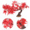 Roter Künstlicher Mini Baum Resin Für Und Zimmer 2
