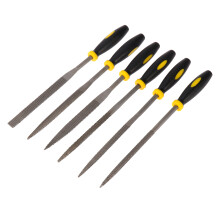 6-delig houtvijlset 180x5 mm met comfortabele handgrepen