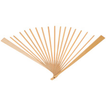 leque dobrável artesanal em bambu não acabado para diy