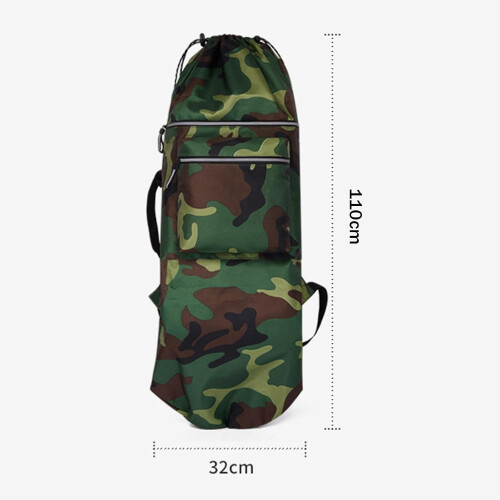 Adjustable Straps Skateboard Backpack Durable Longboard Carry Case Green For Longboards 2
