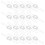 20Pcs White Iron 2-Fork Lampshade Spring Buckles Durable Lamp Fixators 1