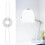 20Pcs White Iron 2-Fork Lampshade Spring Buckles Durable Lamp Fixators 8