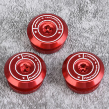 3 pcs Motorcycle Air Cleaner Bolt Cover for Yamaha Xmax300 2017-2018 (Red)
