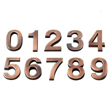 10 stück 3d-zahlen-schild ziffern tür adresse 0-9, 5 cm, bronze