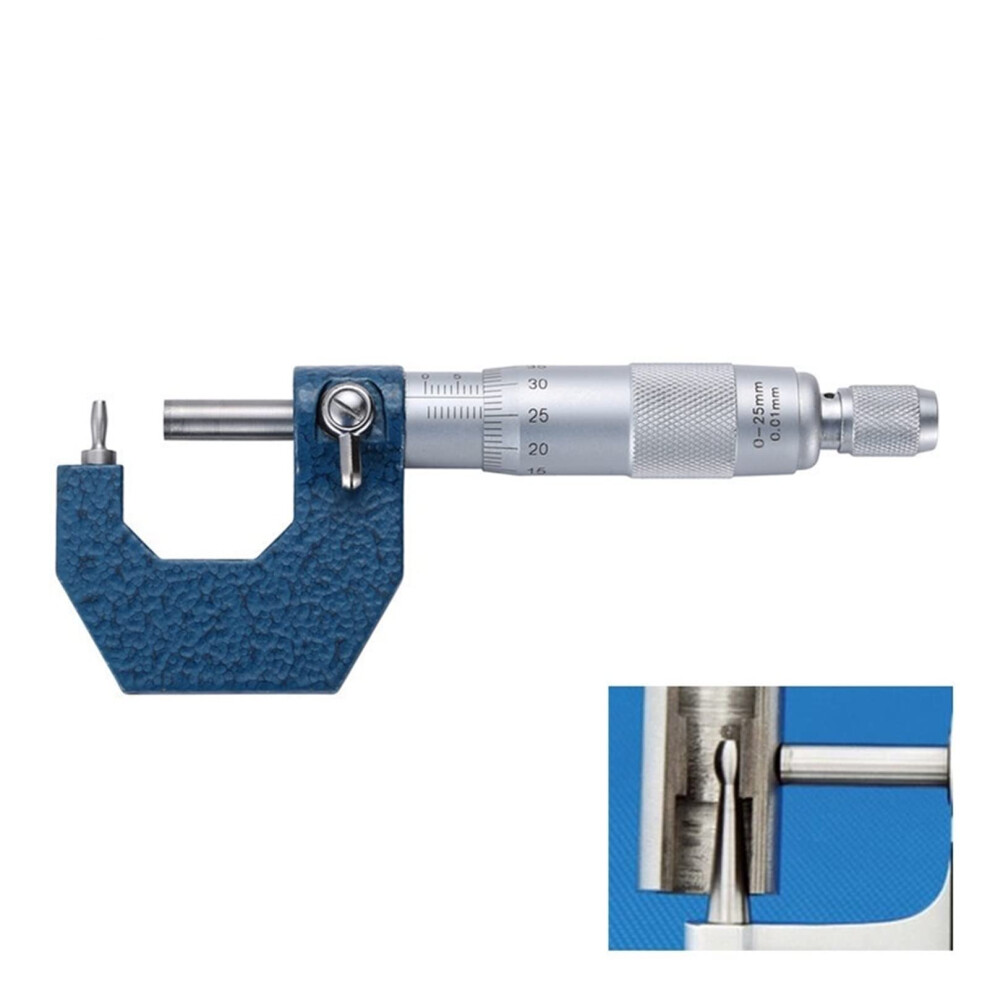 Micrometers 0-25Mm 0.01Mm Gauge Micrometer For Measuring Thickness Of Pipes And Tubes Vernier Caliper Tools 9354506768751