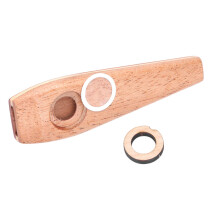 1 stuk houten kazoo ukulele gitaar muziekinstrument (kaki)