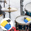 percussie-instrument muzikale drum accessoire dubbel gemonteerd bell 5