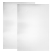 2 aluminiumplaten A4, rechthoekig, voor ambachtelijk werk