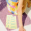 2 pp-juicespullen met aardbeienprint, voor water of 6