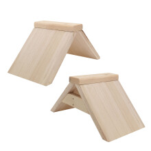 2Pcs Natural Wood Pigeon Perch Durable Pet Rest Stand for Birds