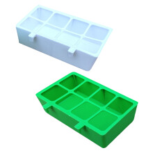 2Stk Vogel-Futterbox Aus Langlebigem PP Grün Für Papagei Und Tauben