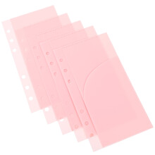 5 stück schnellhefter-taschen 6-loch loseblatt einlagen budget-taschen