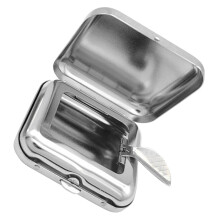 tragbare mini aschenschale aus edelstahl mit deckel für auto