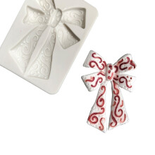 großes silikonform-set mit schleifenmotiv für fondant schokolade kuchen