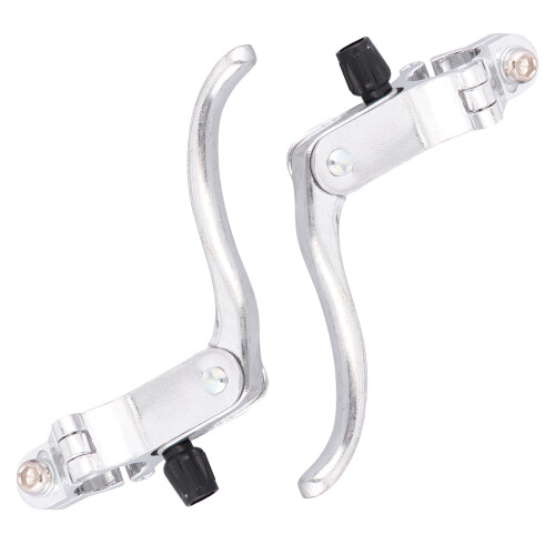 1 paar fietsremvork van aluminiumlegering (zilver) 1