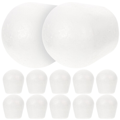12Pcs Compact White Foam Cake Dummies Practicing Wedding Cake Display