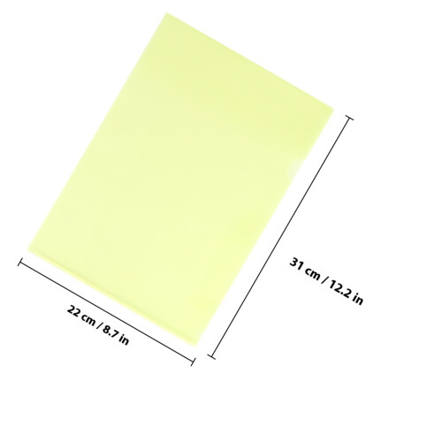 30 stück a4 transparente pp briefordner l-typ gelb 2