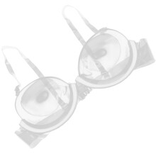 transparente 3/4-bh-cups aus plastik, verstellbar, größe 40