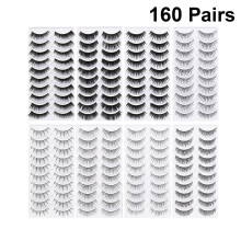160 paar falsche wimpern set in 8 styles, natürlich und professionell