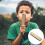 Harmonica Double Rang En Bois ABS Jouet Instrument Pour Enfants 4