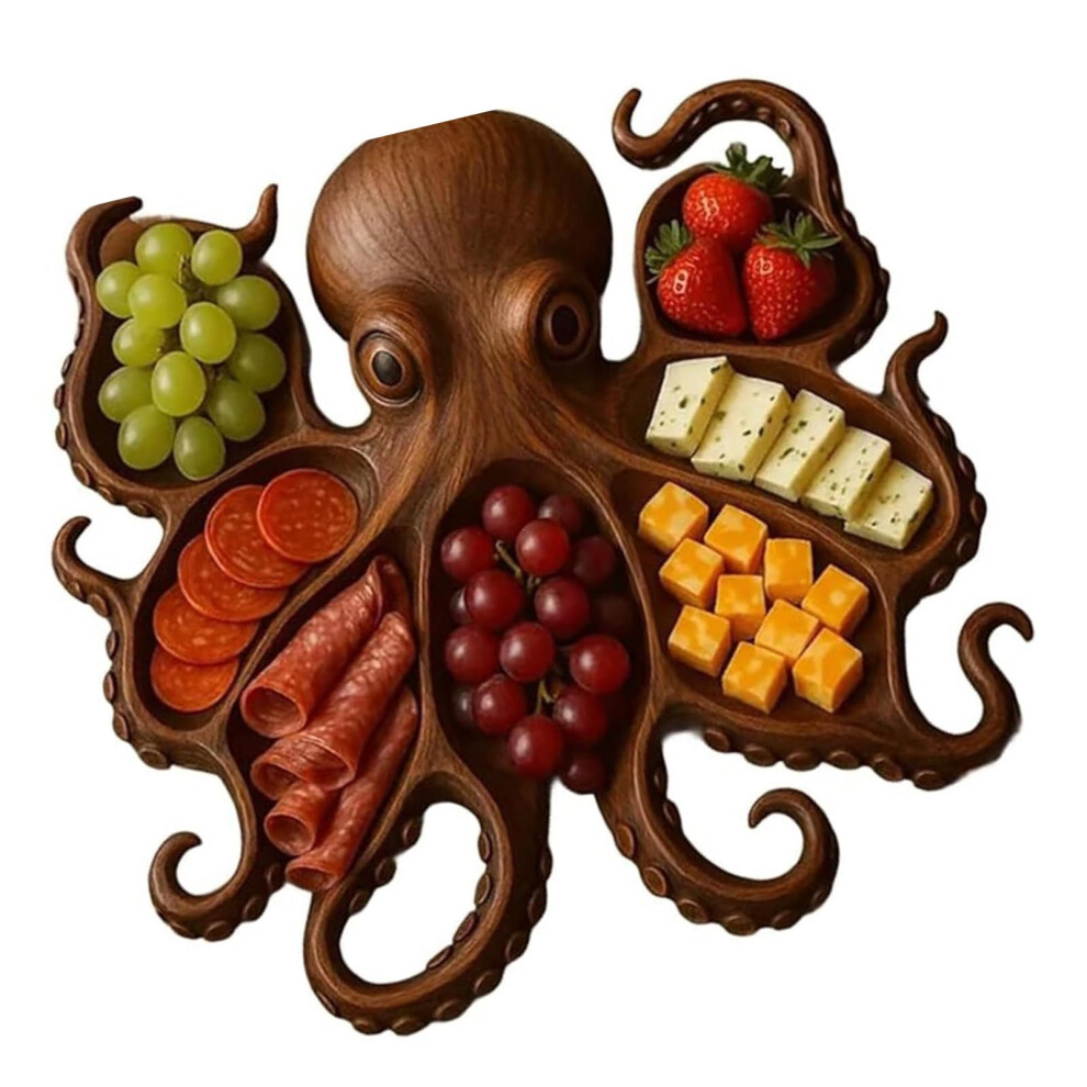 Sea Life Serving Board For Cheese And Meat, Assorted Tentacles, 8in, Model B-image-OPC-PKJ8P6M-NEW