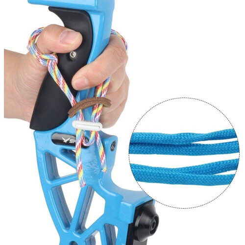 Thick Bow String Archery Finger Sling With Adjustable Elastic Strap For Secure Bow Accuracy Style1 1