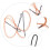 Bowstring 3-Piece Strand Recurve Bowstring For Hunting Long Length Durable Material Stable Performance 2