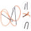 Bowstring 3-Piece Strand Recurve Bowstring For Hunting Long Length Durable Material Stable Performance 3