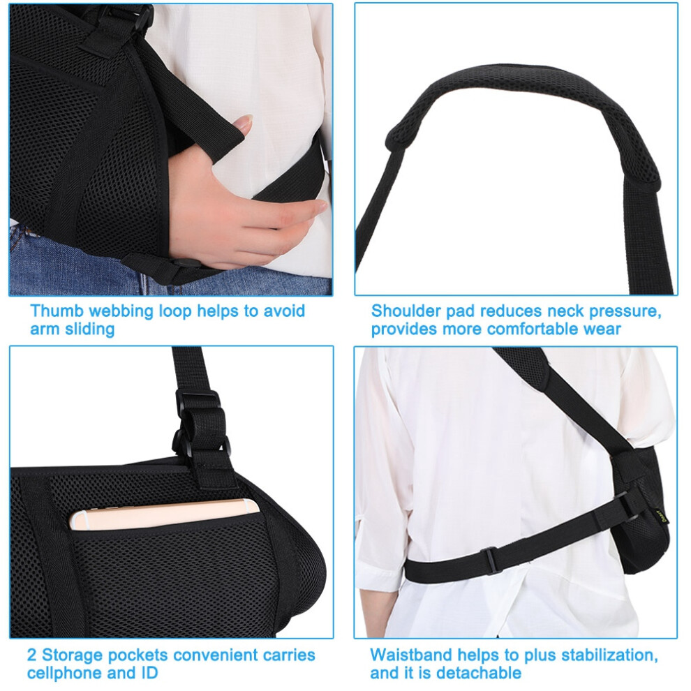 Unisex Arm Support Sling for Injury Recovery with Money Back Guarantee