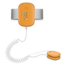 (Magnetic, Orange) USB Rechargeable Bed Wetting Alarm for Boys & Girls, Loud Sound & Strong Vibration, Potty Training
