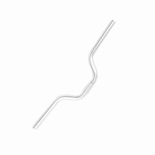 Stilvoller 25,4 mm silberner Aluminium-Erhöhungslenker für Fixie- und Faltfahrräder