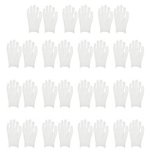15 pares guantes algodón blanco para hidratación en eccema y piel seca