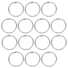 20 uds. anillas de metal para carpetas, llaveros y blocs de notas