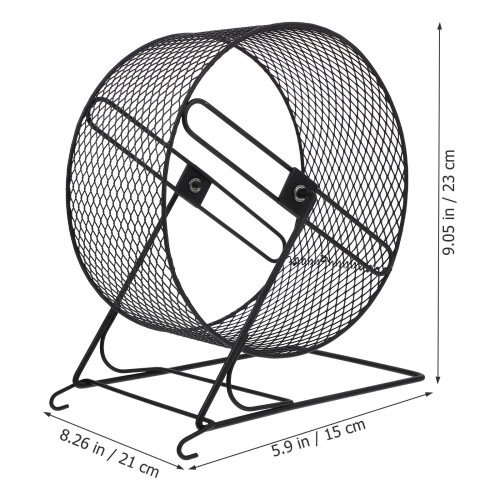 rueda para correr para hámster y erizo con soporte 2