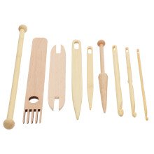 1Jgo Kit De Herramientas De Tejido Madera Ligera Para DIY Y Telar