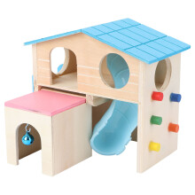 speelhuis kleine huisdieren met ladder, glijbaan en ( )