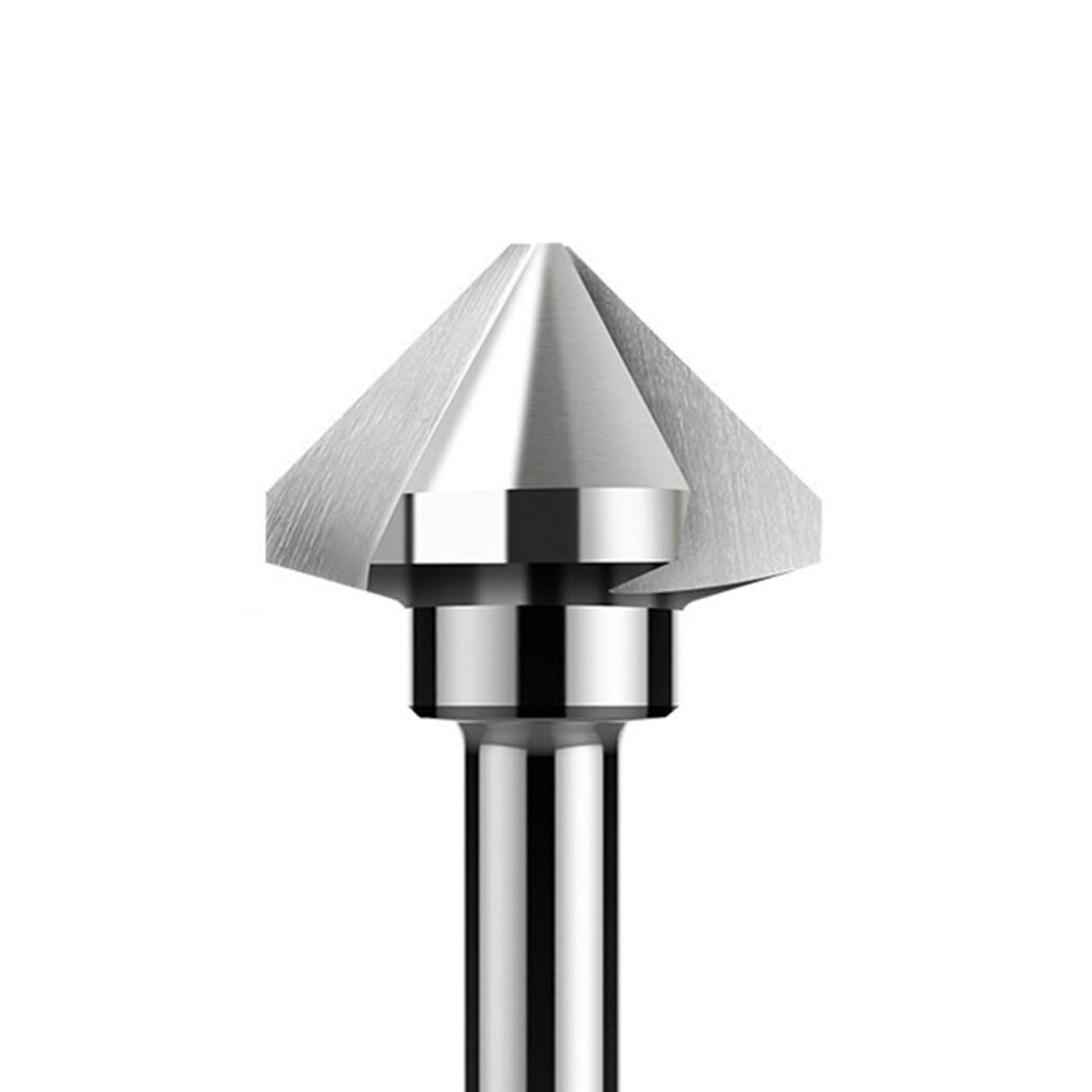 Router Bits 3-Flute 90-Degree Hss Countersink Chamfer Cutter For Woodworking And Steel 4.5-50Mm Ced12.4 Cel8 9016109920317