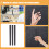 12 uds. electrodo grafito 6 mm, varilla carbono para experimentos 9