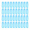 200 uds. mangas plásticas desechables impermeables 40x22 cm azul 1