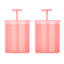 Foam Maker 2 Pack Plastic Bubble Maker, Portable Face Cleanser Foamer For Travel And Home Use, Pink