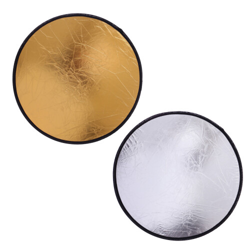 2pcs 2-in-1 Gold Silver Photography Reflector Disc