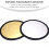 2pcs 2-in-1 Gold Silver Photography Reflector Disc 10