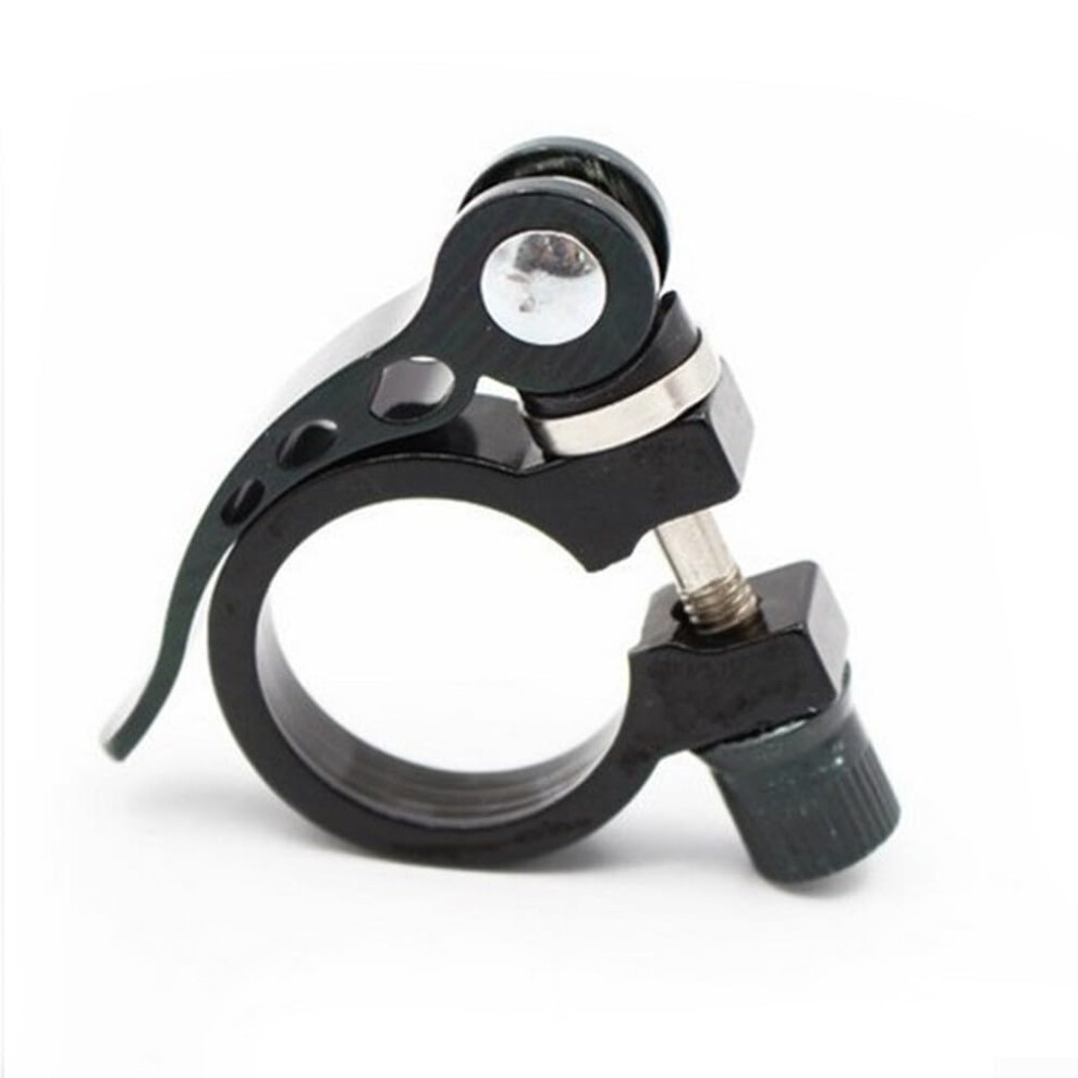 Silver Bicycle Seatpost Clamp Quick Release Aluminum Alloy Saddle Clip 31.8Mm For 27.2-28.6Mm Seatposts (34.9 )