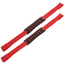 2Stk Komfortabler Auto Griff Nylon Sicherheitsgriff Für Senioren Rot