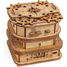 Escape Room Game - Puzzle Box - Gift Box - 3D Wooden Puzzle - Wooden Puzzle - 3D Puzzle for Adults - Brain Teasers - Birthday Gift Gadgets for Men - M