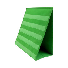 Double Sided Desktop Pocket Chart Tabletop Foldable Schedule Display for Classroom Green