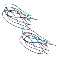 12Pz Spring Band Elastici Per Notebook Multicolore, Facili Da Usare